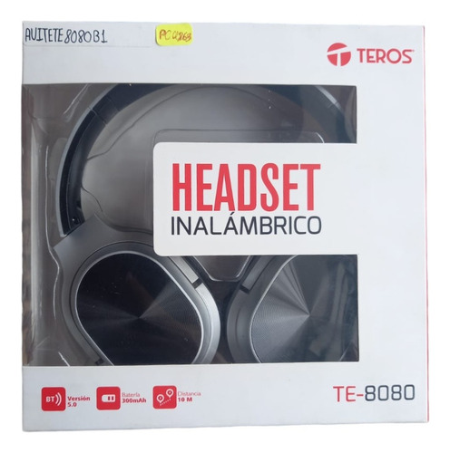 Audifono Inalambrico Teros Te-8080 Gris