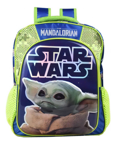 Mochila Backpack Primaria Star Wars Baby Yoda Grogu Mandalorian 3d Ruz