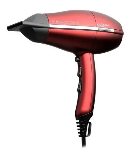 Secador De Pelo Gama Italy Gevo 3800 Halogen Titanium Rojo