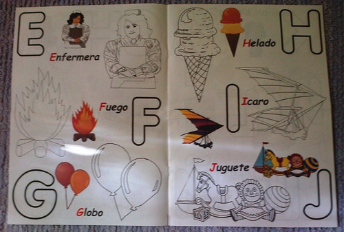 Cartilla Escolar Abc Para Colorear Aprendiendo 50 Unidoferta