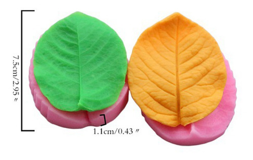 Moldes De Fondant De Silicona De Veteado De Flor De Goma Par