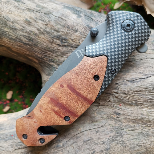 Cuchillo Plegable Multiusos Para Acampar Al Aire Libre Con M