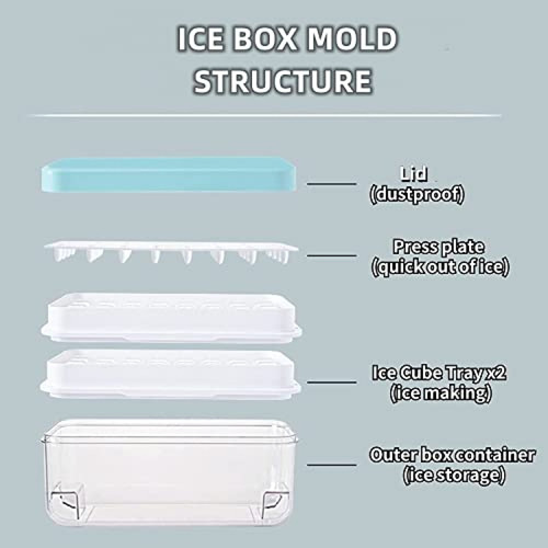 Rottay Bandejas Para Cubitos De Hielo (juego De 2), Máquina