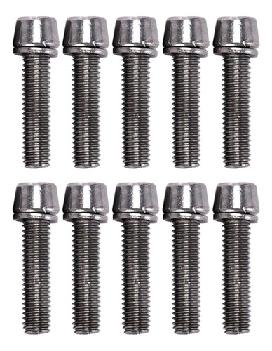 10 Unids/pack Bicicleta Pernos M5 M6 X 20mm M6 Argén M6