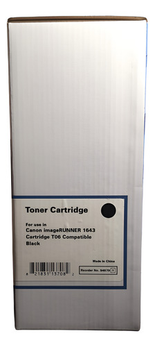 Toner Alternativo con Canon T06 SIN CHIP Imageclass Mf1643 20.5k