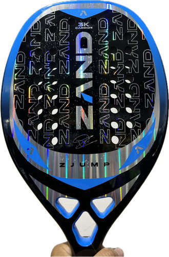 Raquete De Beach Tennis Zand Z Jump 2024 Dani Mola Carbon 3k Cor Peso 316gr - 25.5cm
