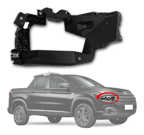 Suporte Aranha Farol Direito Fiat Toro Original 51961973