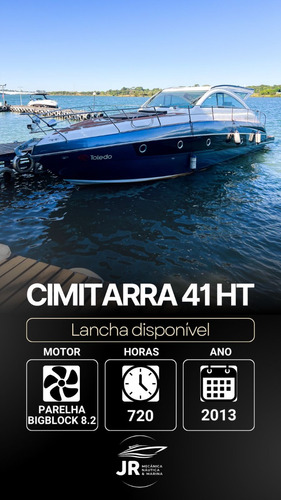 Lancha Cimitarra Ht 41 2013 Com Parelha Mercruiser 8.2 Big B