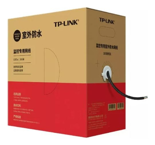 Bobina Cable Red Utp Tp-link Cat5e 100% Cobre 305mts Exteri