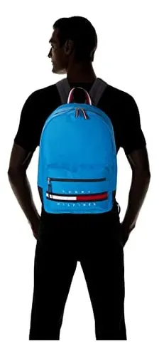 Tommy Hilfiger Mochila Gino Para Hombre, Azul Impactante,