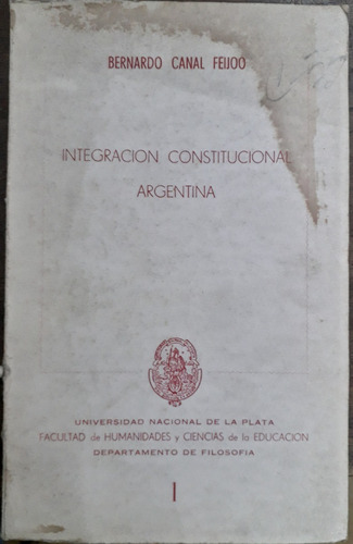2863. Integración Constitucional Argentina- Canal Feijoo, B.