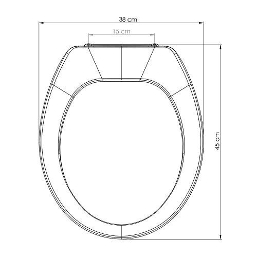 Imagem 4 de 6 de Assento Tampa Vaso Sanitário Universal Oval Tupan