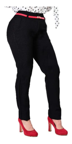 Pantalon De Dama Con Stretch De Vestir Oficina Empresarial 