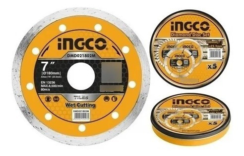 Set Lata 5 Discos De Widia Continuo 180mm 7 Dmd021802m Lnf