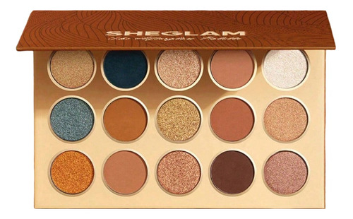 Paleta Sombras Maquillaje Ojos Afterglow 15 Tonos Neutros