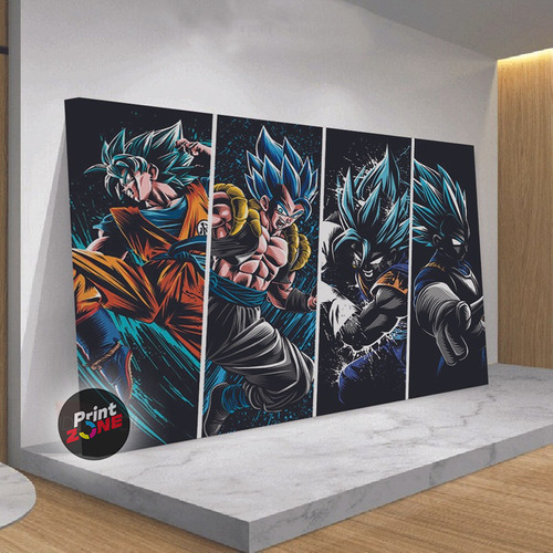 Canvas Premium Mega Dragon Ball Goku 140x90 Mgk12