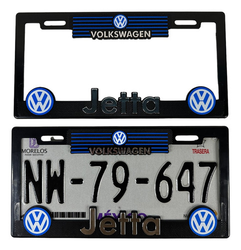 Par De Portaplacas Generico Volkswagen Jetta A2 A3 A4 A6 A7 
