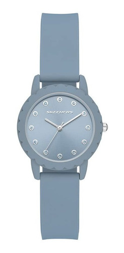 Reloj Mujer Skechers Sr6239 Cuarzo Pulso Azul En Silicona