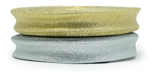 Imagen 5 de 9 de Cintas Bies Lame Lurex 18mm Marca Dorsa X 25 Metros