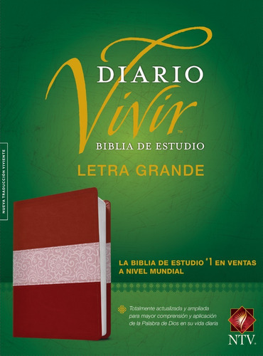 Biblia De Estudio Diario Vivir Ntv Letra Grande Vino Rosa