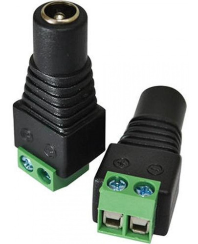 Kit Pacote 10 Plug Conector P4 Femea P/ Cftv Câmera Borne