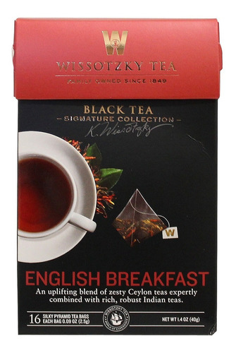 Te Negro English Breakfast Wissotzky Signature Kosher