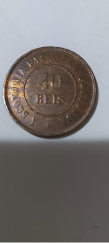Vendo Moeda De 40 Réis De 1900.