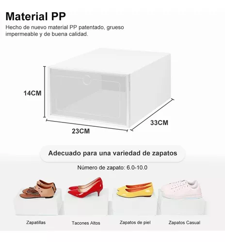 14 Piezas Cajas Organizadoras Apilables Para Zapatos AVEDISTANTE BT3-0415