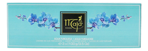 Jabón En Barra Maja Aqua Turquesa 3 Barras De 100g