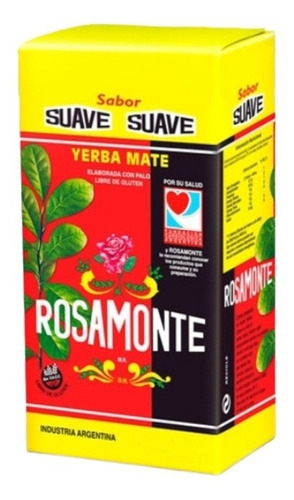 Yerba Mate Rosamonte Suave De 1kg Pack 3u