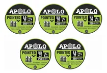 Comprar Balines Apolo Pointed 5.5mm 18 Grains X250 C\u002Fu Combo 5latas