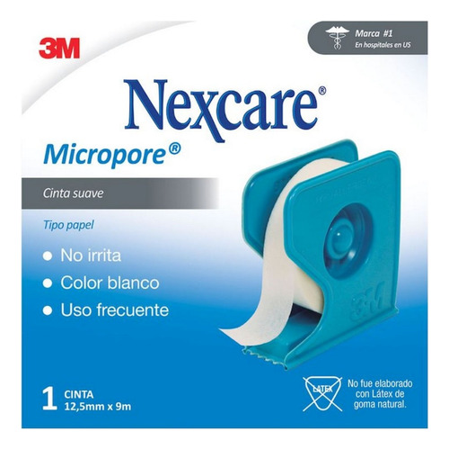 Cinta Nexcare Micropore Blanco 12.5 Mm X 9.1 M