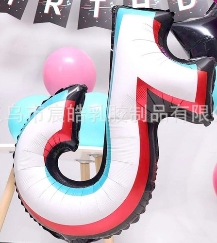 Pack 104 Piezas Tik Tok Incluye Globos Y Cinta Para Arco !!!