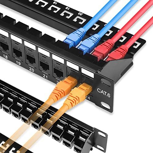 Iwillink Acoplador Rj45 De 24 Puertos 1u Cat6 Panel De Conex