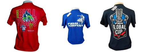 Camiseta Masculina Pbr Bull Riders Kit Com 3