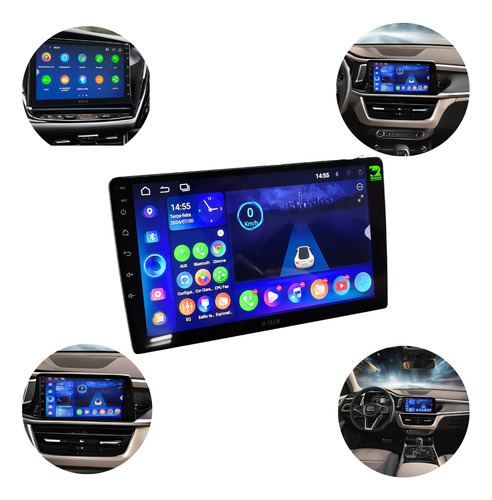 Multimídia Android 32gb 3gb Ram H-tech Usb Bluetooth Touch