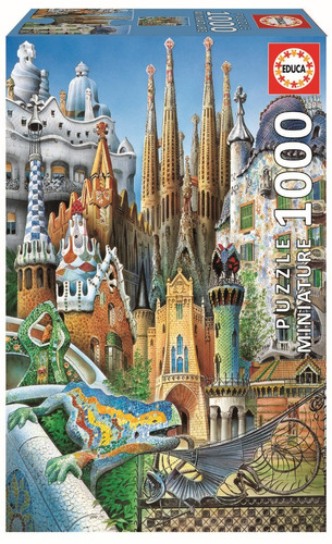 Rompecabezas 1000pz Gaudi Collage Miniatura