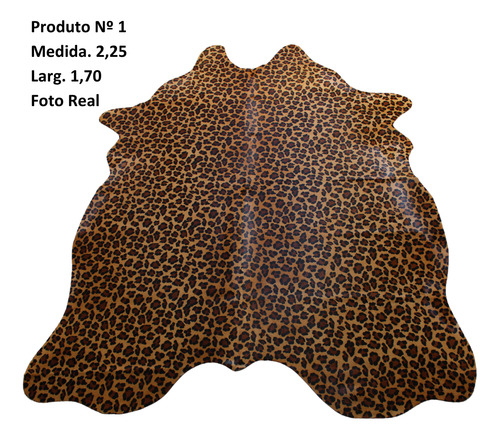 Tapete Sala Animal Print Leopardo - Sl2 Cor Marrom e preto