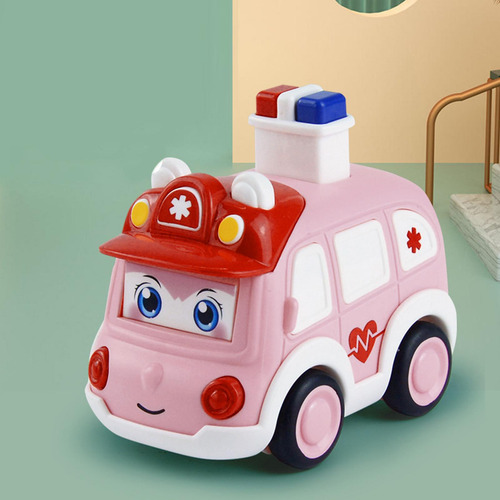 Press And Go-juguetes Educativos Para Coche, Ambulancia