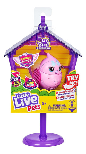 Little Live Pet-pajarito Interactivo-20 Sonidos +repite-tma+