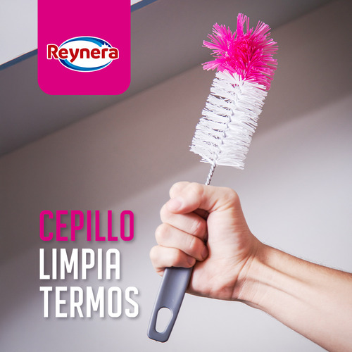 Kit De Cepillos Limpia Termos 24 Piezas Reynera Color Gris oscuro