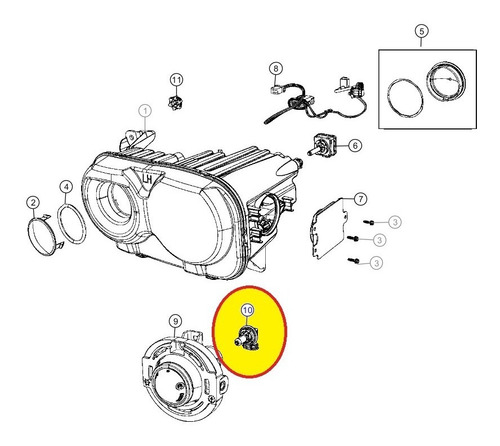 Imagen 7 de 9 de Ampolleta Neblinero H11 Original Dodge Challenger 2015-2020