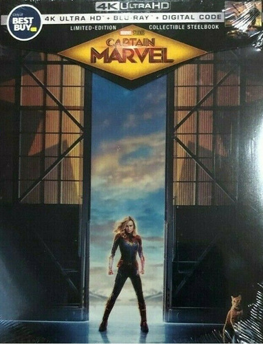 Capitana Marvel Steelbook Brie Larson Pelicula 4k Ultra Hd 