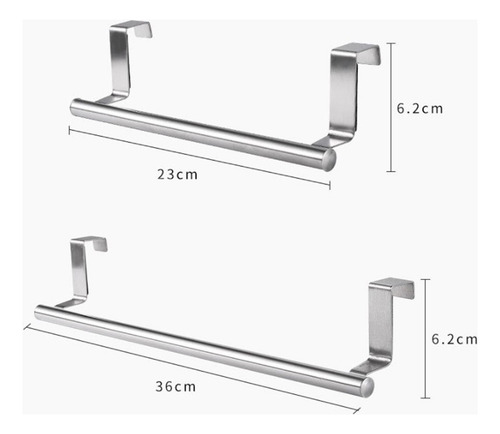 2x Puerta De Material Acero Inoxidable Toallero Colgante