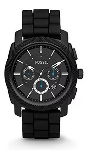 Fossil Men's Fs4487 Machine Cronógrafo Negro Reloj De Acero