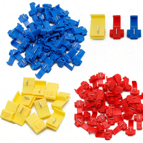 Imagem 5 de 10 de Kit 100 Conector Elétrico Derivação Emenda Cabo Fios Taplink