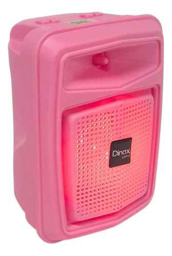 Parlante Portatil Inalámbrico Bluetooth Intro Dinax Radio Fm Color Rosa