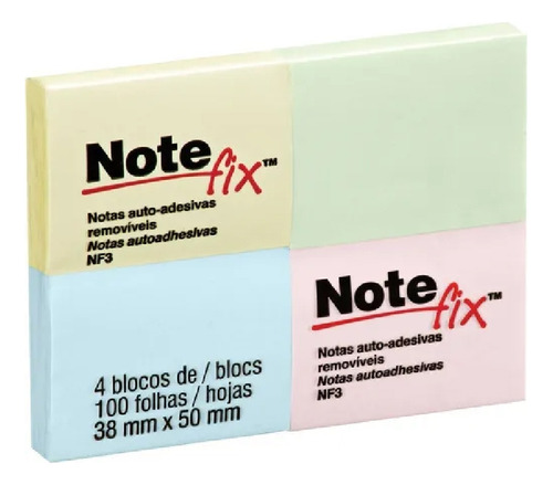 Bloco De Notas Adesivo Tipo Post-it - 3m