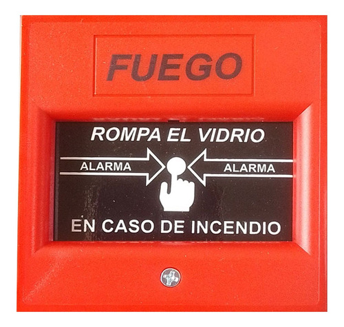 Pulsador Avisador Manual Incendio Rotura De Vidrio P/alarma 