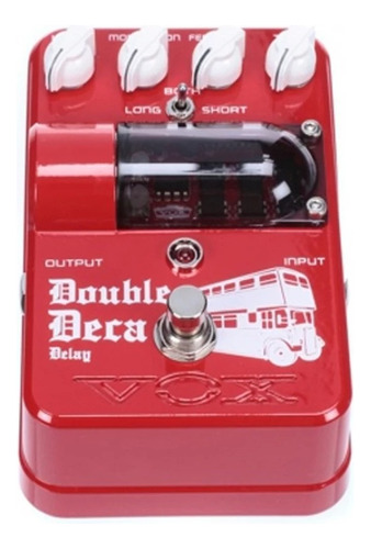 Vox Double Deca Delay | Pedal De Guitarra Analógico Color Rojo